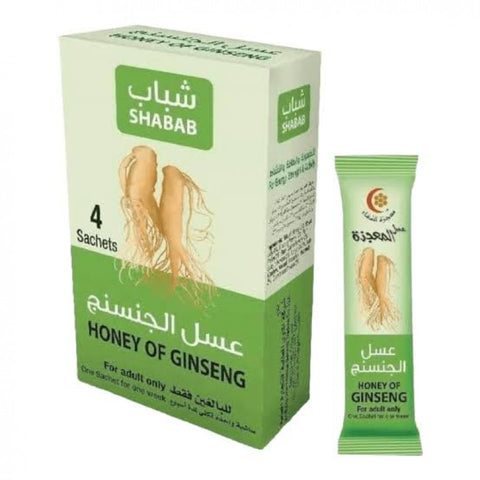 Original imported Shabab Honey Of Ginseng For sexual weekness- 12 sache (Copy)